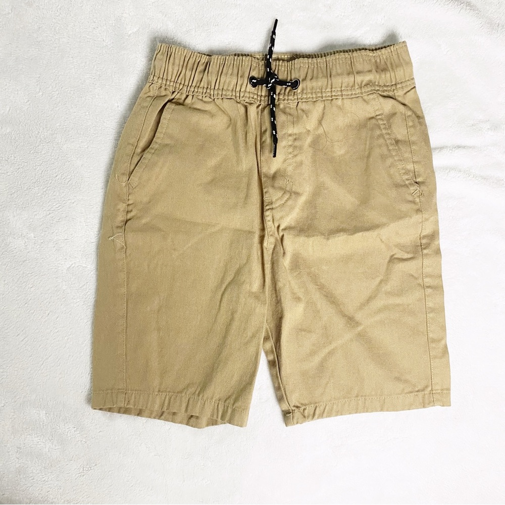 CANYON CLUB Boys Khaki Cotton Pull Up Shorts sz 6